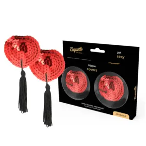 Coquette Chic Desire - Nipple Covers Red para seducción elegante