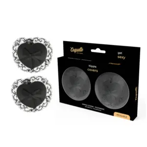 COQUETTE CHIC DESIRE - Nipple Covers de Encaje Negro para Seducir