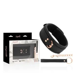 COQUETTE CHIC DESIRE collar BDSM de cuero vegano con neopreno