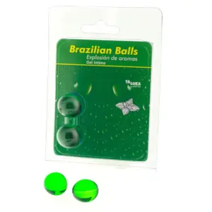 TALOKA - 2 Brazilian Balls Mint Intimate Gel con aroma a menta