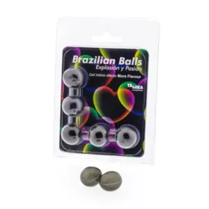 Taloka - 5 Brazilian Balls con Gel Excitante y Aroma para Masajes