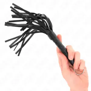 KINK - Simple Mini Black Whip 28 cm, intensidad y control en tus juegos