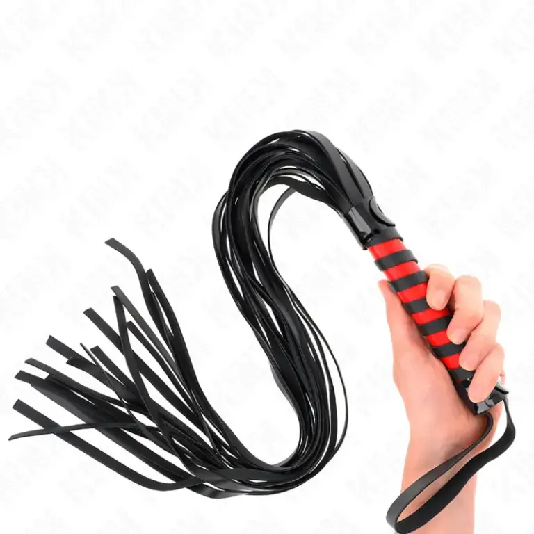 KINK - Long Striped Whip 70 cm: intensidad y elegancia en cada golpe