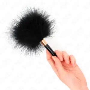 KINK Black Gold Metal Tickle Feathers 18 cm: Placer y Sensaciones Únicas