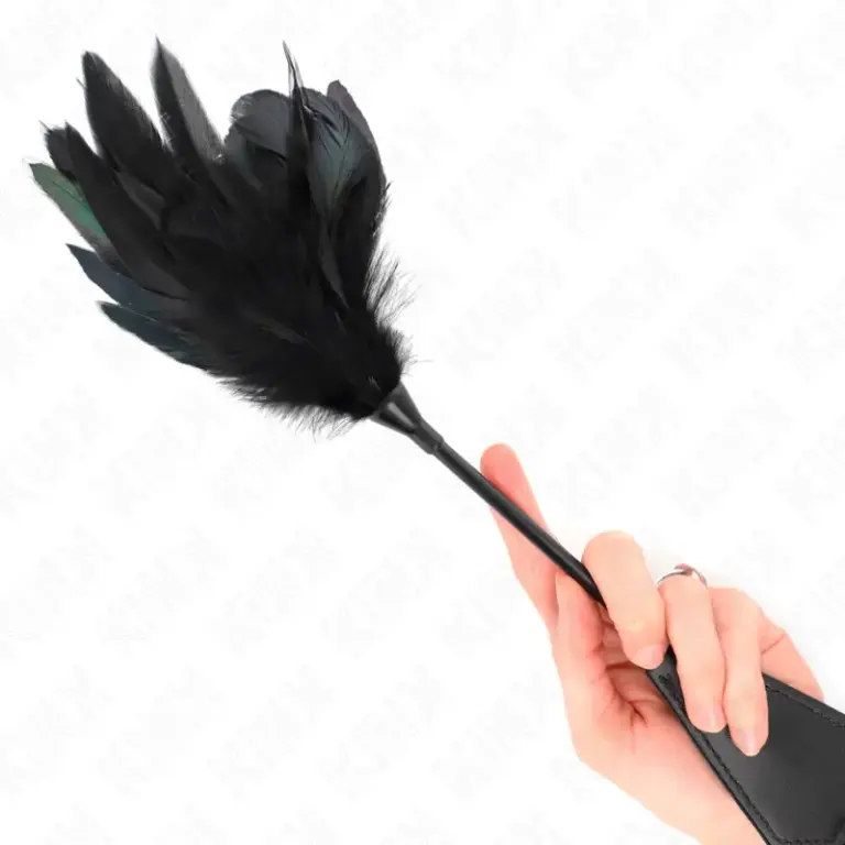KINK Tickle Feathers with Ruffle 48 cm: Plumas para caricias sensuales