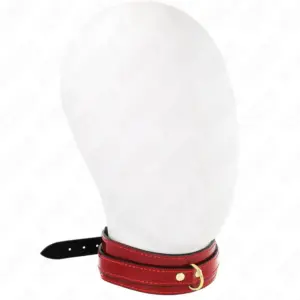 KINK Wine Red Collar Ajustable con Detalles Dorados 29-42,5 cm