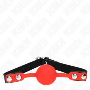KINK Red Silicone Ball 4 cm Gag 60 x 2 cm: Control y Comodidad
