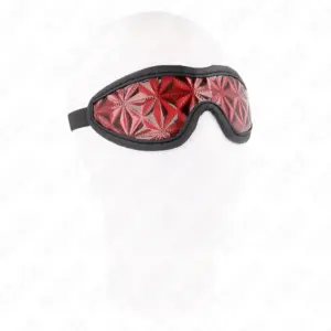KINK Red Diamond Pattern Headband - Banda para BDSM 20.5 x 6 cm