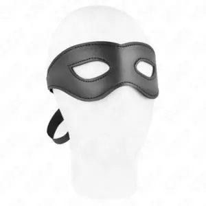 KINK Leatherette Mask Model 1: Máscara de cuero sintético 30x7 cm