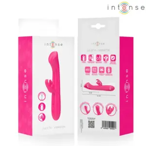 INTENSE Julieta Rabbit Vibrator 18.6 cm con 10 vibraciones rosa