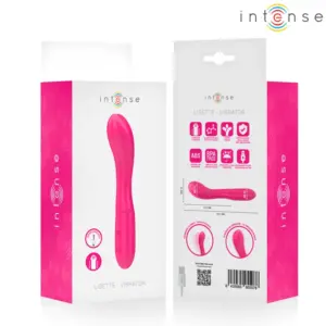 INTENSE - Lisette Vibrator 19 cm flexible con 10 modos de vibración rosa