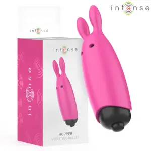INTENSE - Hopper Pink Vibrating Bullet 8.3 x 2.4 cm para placer discreto