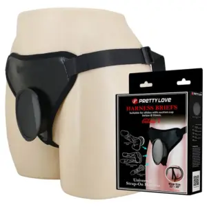 Pretty Love Universal Strap-On Harness Black: arnés versátil y cómodo