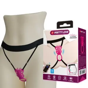 Pretty Love Butterfly App Control Panty Massager Pink para estimulación manos libres