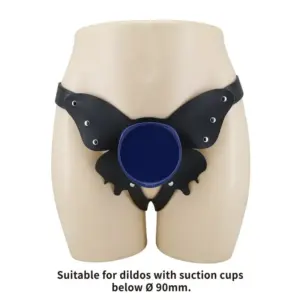 PRETTY LOVE - Universal Strap-On Harness Briefs Black and Blue cómodo y versátil