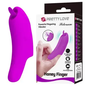 PRETTY LOVE PETERSON HONEY Finger Vibrador Recargable Morado