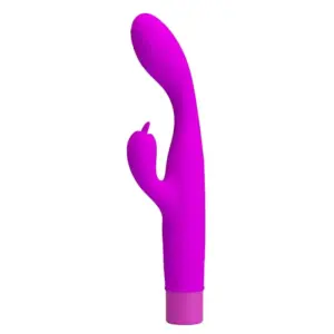 PRETTY LOVE JENE: Vibrador Doble Estimulación Punto G y Clítoris Morado