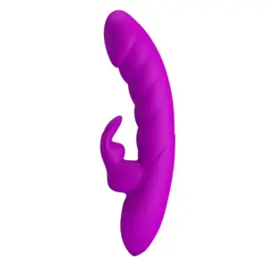 PRETTY LOVE Monica Vibrador Recargable para Estimulación Dual Morado