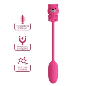 PRETTY LOVE Olson Vibrador Bala Recargable con Mando Cable Rosa