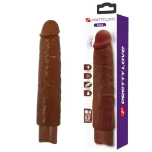 PRETTY LOVE GAVIN Vibrador Realista 25 cm Ø 5 cm Marrón