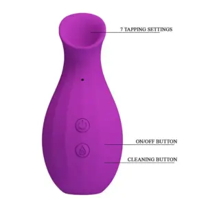 PRETTY LOVE Magic Bottle: estimulador de succión clitorial recargable morado