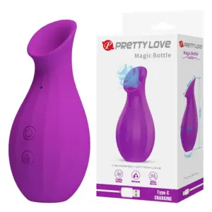 PRETTY LOVE Magic Bottle: succionador clítoris recargable morado