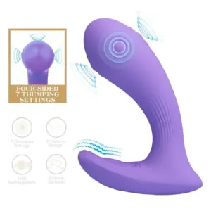 PRETTY LOVE Andromeda Vibrador Recargable de Doble Estimulación Morado