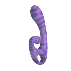 PRETTY LOVE Summer vibrador doble con mango 19 cm morado
