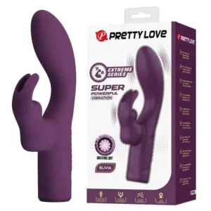 PRETTY LOVE Olivia Vibrador Rabbit Recargable con 10 Funciones