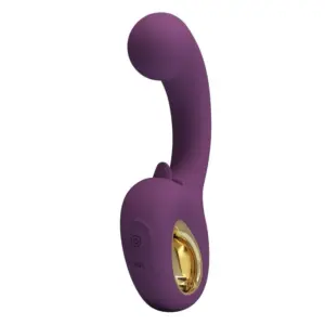 Pretty Love Brynnlee: vibrador recargable con estimulador oral morado