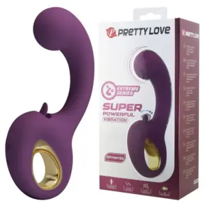 Pretty Love Brynnlee Vibrador Recargable con Estimulador Oral Morado