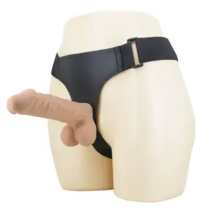 PRETTY LOVE JOLYON Arnés con dildo flexible 22 cm natural