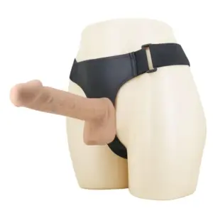 PRETTY LOVE Kaspar Arnés con Dildo Flexible 21 cm Natural