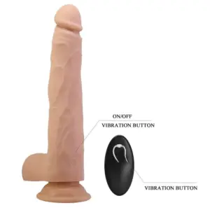 PRETTY LOVE Nolan: dildo realista con vibración, rotación y embestidas 24.5 cm