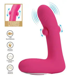 Pretty Love Duden: Vibrador de silicona recargable con 12 modos de vibración